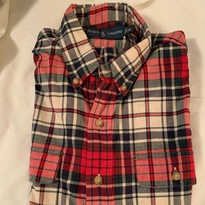 Polo Ralph Lauren Flannel Red Check Sport Shirt